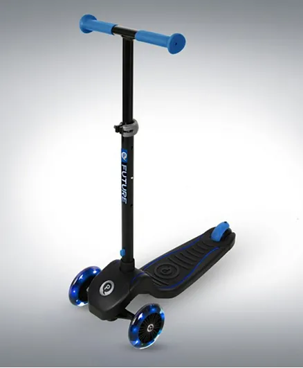 سكوتر ثلاثي العجلات قابل للطي كيوبلاي فيوتشر - أزرق
