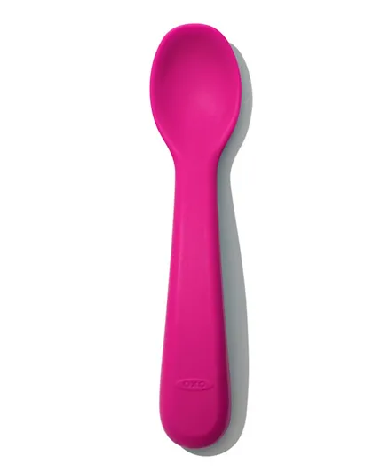 Oxo Tot Silicone Spoon Pack Of 2 - Pink