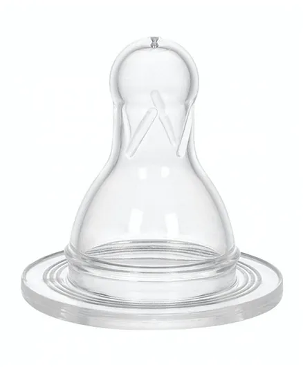 Wee Baby Anticolic Silicone Teat - 2 Pieces