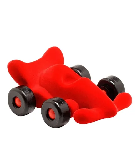 Rubbabu Soft Baby Educational Toy Modena the Little Racer - Red