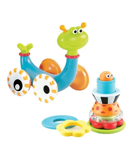 Yookidoo Musical Crawl N' Go Snail Toy with Stacker
