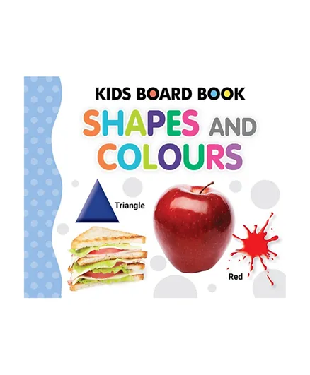 كتاب الأطفال المقوى للأشكال والألوان - إنجليزي