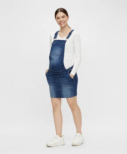 Mamalicious Maternity Dungaree - Blue