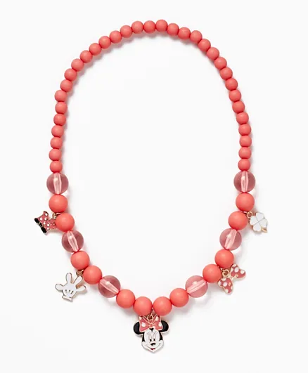Zippy Minnie Necklace with Beads - Pink