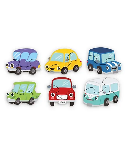 Little Story 6 in 1 Car Educational & Fun Matching Puzzle - 6 Pieces