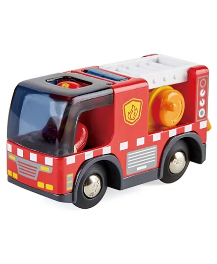 Hape Fire Truck with Siren - Red