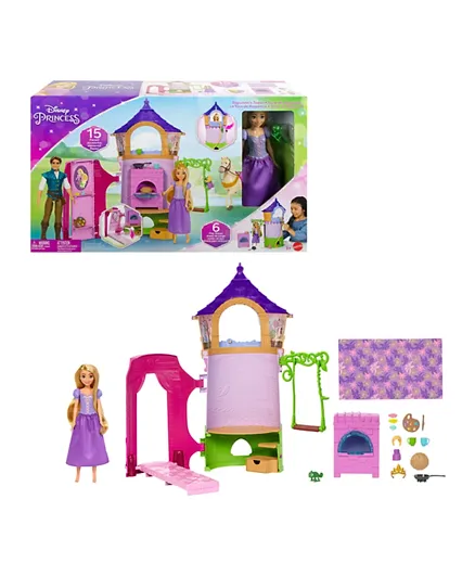Disney Princess Rapunzel's Tower Playset - 17 Pieces