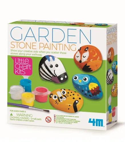 4M Little Craft Garden Stone Painting - Multi Color