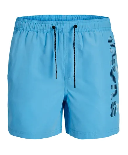 Jack & Jones Junior Twill Weave Swim Shorts - Blue