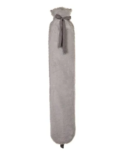 Aroma Home Faux Fur Long Hot Water Bottle - Grey