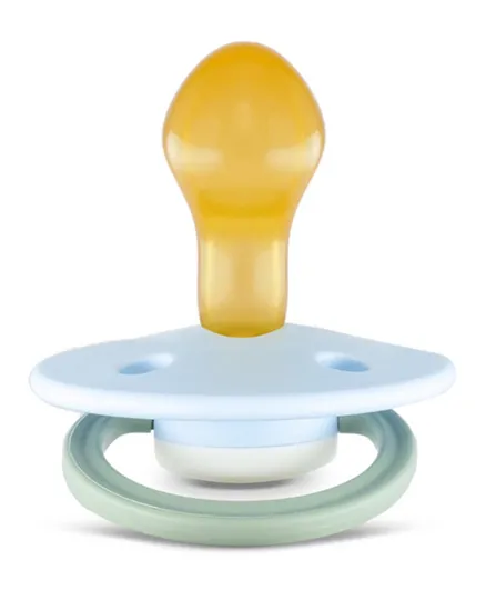 Rebael Fashion Natural Rubber Round Pacifier - Cold Pearly Dolphin
