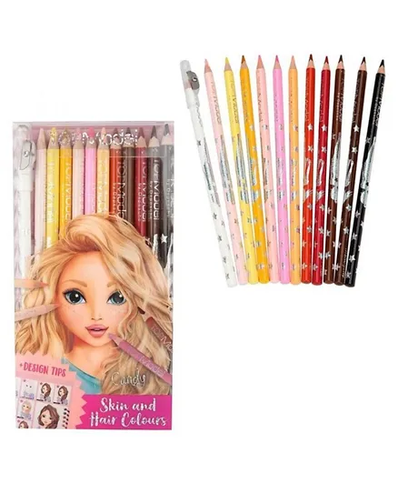 Top Model skin & Hair Colours Pencils Set - Pack of 12