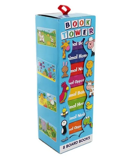 Alligator Books Book Block Tower Pack Of 8 - Multicolour