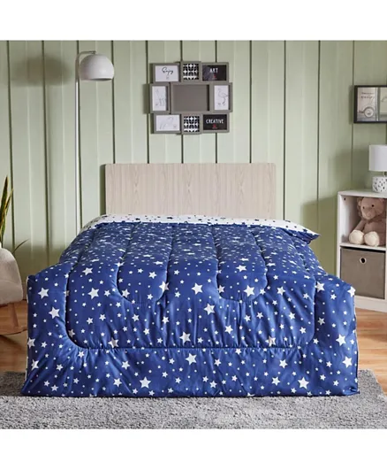 HomeBox Nora Starry Nights Single Reversible Microfibre Comforter