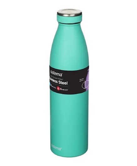 Sistema Green Double Wall Insulated Stainless Steel Flask - 750ml