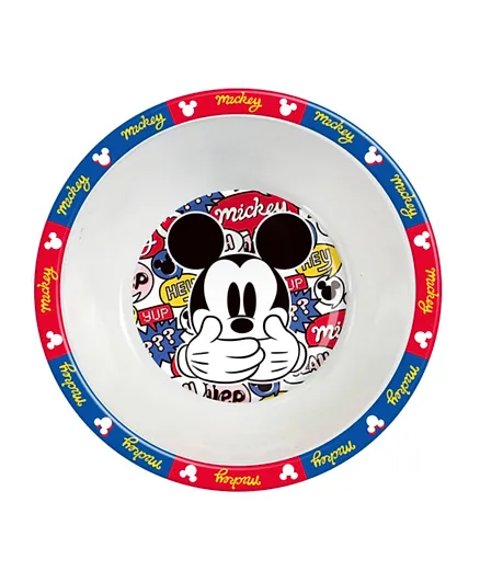 Mickey Mouse Melamine Bowl - Red & Blue