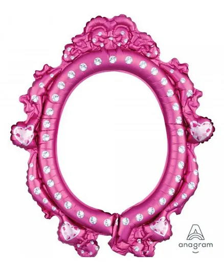 Anagram Disney Princess Frame Foil Balloon - Pink