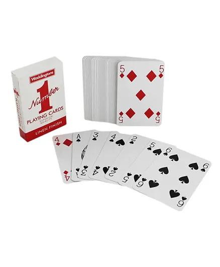 Waddingston Number 1 Classic Card Pack of 12 - Red