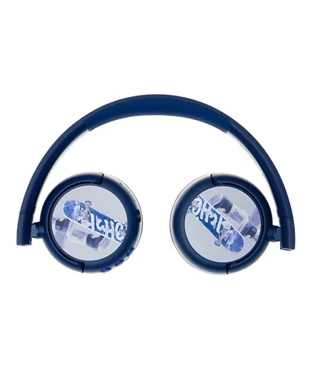BuddyPhones POP Fun Bluetooth Wireless Headset - Deep Blue