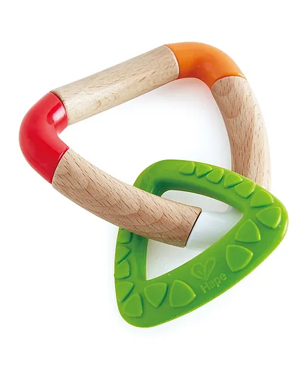 Hape Double Triangle Teether - Multicolour