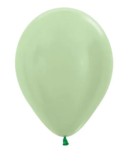 بالونات لاتكس دائرية من سيمبرتكس لون أخضر ساتان - عبوة من 50