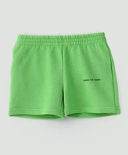 Among The Young Logo Shorts - Green