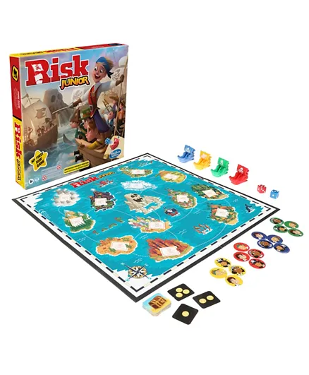 Hasbro Games Risk Junior Game Strategy Pirate Themed Board Game - 2 to 4 Players