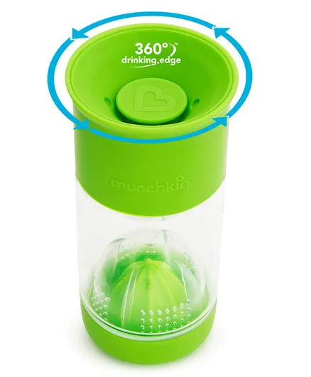 Munchkin Miracle 360 Fruit Infuser Cup Green - 414mL