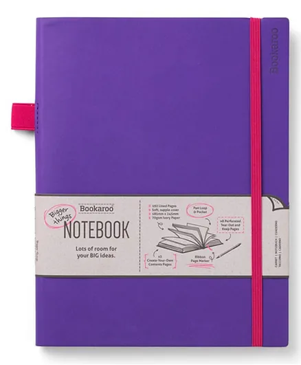 IF Bookaroo Bigger Things Notebook Journal - Purple