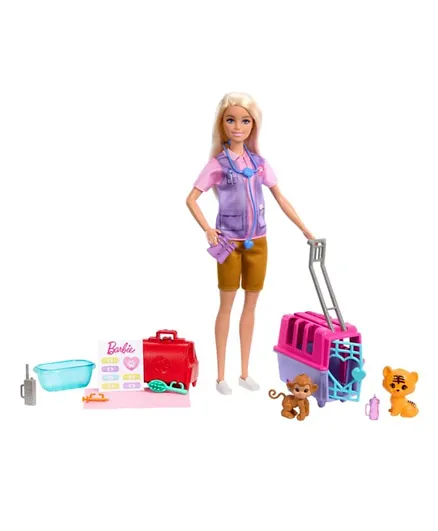 Mattel Barbie Animal Rescue & Recover Playset - 32 cm