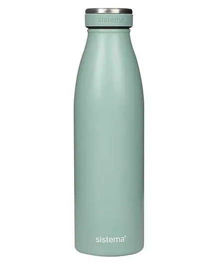 Sistema Stainless Steel Water Bottle Dark Green - 500mL