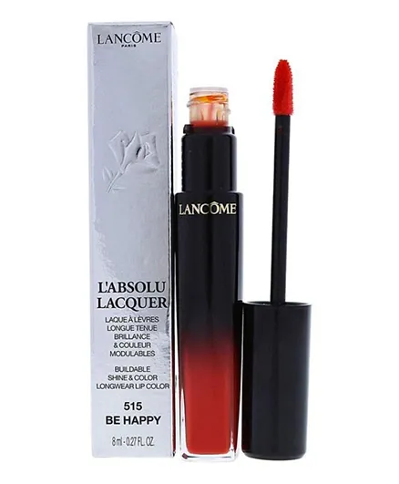 Lancome L'Absolu Lacquer Buildable Longwear Lip Color 515 Be Happy - 8mL