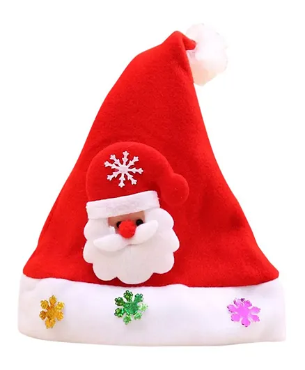 قبعة سانتا كريسماس من أ إلى ز - أحمر