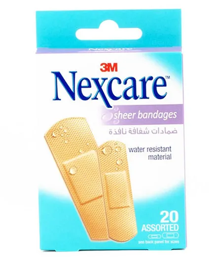 Nexcare Sheer Bandages - 20 Stripes