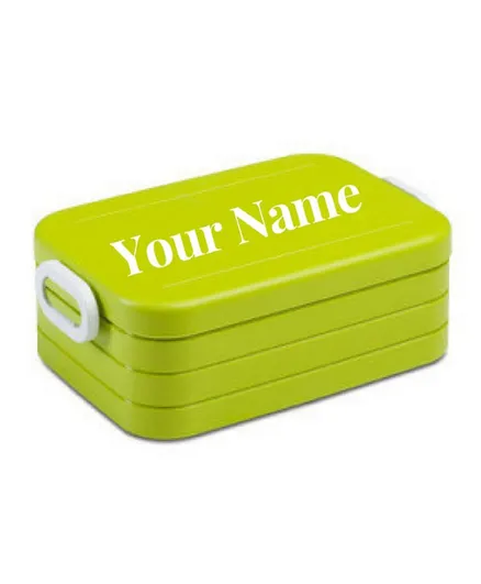 Rosti Mepal Lunchbox Take A Break Midi - Lime Personalized