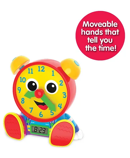 Learning Journey Telly Jr. Teaching Time Clock Primary - Yellow