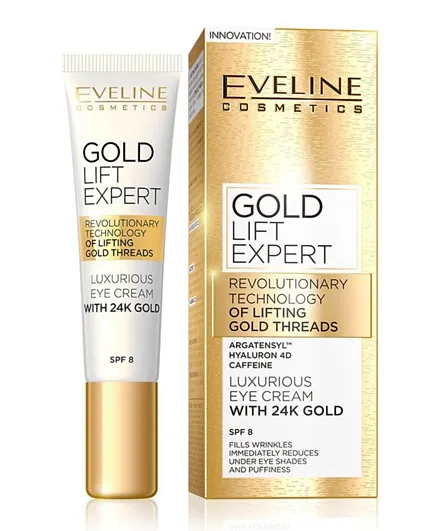 EVELINE Gold Lift Expert Eye Cream - 15mL