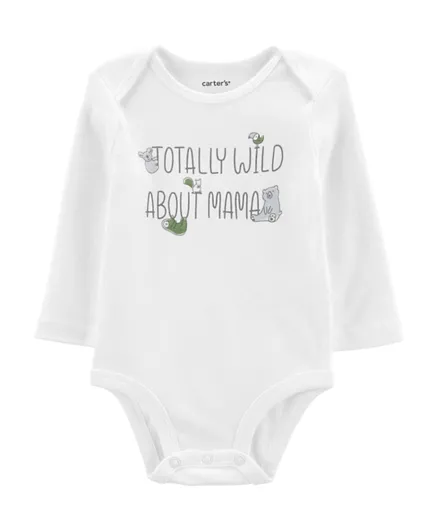 Carter's Totally Wild About Mama Original Bodysuit - White