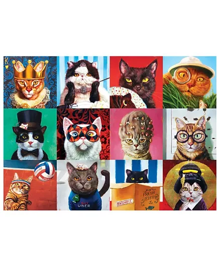 EuroGraphics Cat Portraits By Lucia Heffernan Puzzle - 1000 Pieces