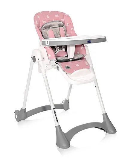 Lorelli Premium High Chair Campanella Pink Bears