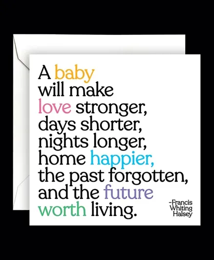 Quotable Card -   A Baby Will Make Bby