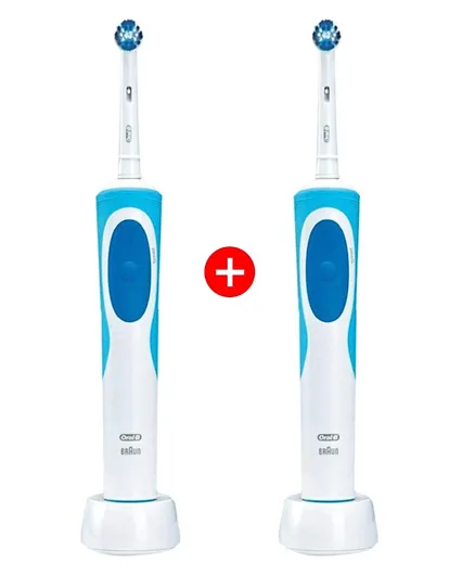 Oral-B Vitality Cross Action Rechargeable Toothbrush - Pack of 2