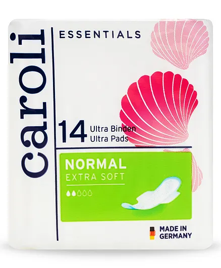 Caroli Sanitary Pads Ultra Plus With Wings - 14 Pieces