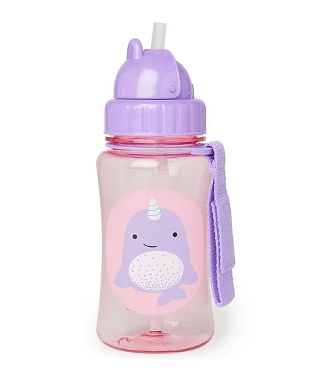 Skip Hop Narwhal Zoo Straw Bottle  - 390ml