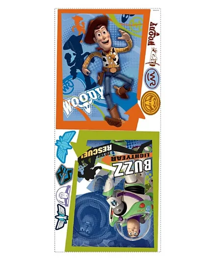 Roommates Toy Story Buzz & Woody Peel & Stick Giant Poster - Multicolor