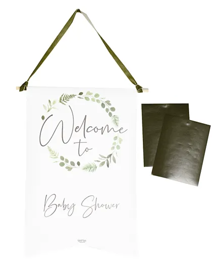 Ginger Ray Baby Shower Customisable Welcome Sign - Pack of 1