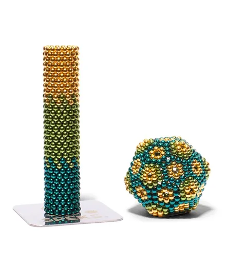 سبيكس مجموعة الكرات المغناطيسية باللون الذهبي والأخضر والأزرق - 518 قطعة