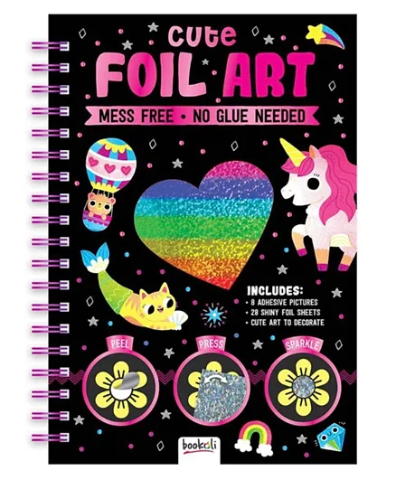 Cute Foil Art Mess Free Peel Press Sparkle - 44 Pages