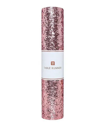 Talking Table Luxe Glitter Table Runner - Pink