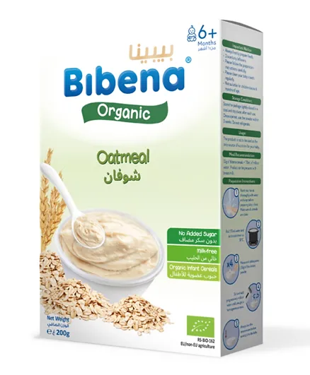 Bibena Organic Baby Cereals Oatmeal - 200g